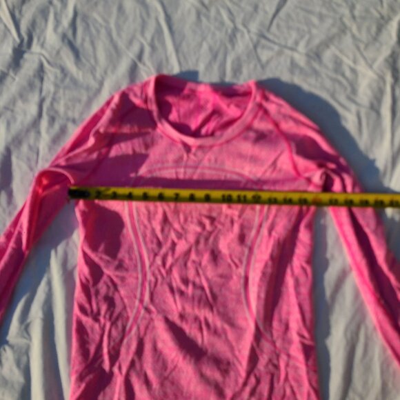 Lululemon Swiftly Tech Long Sleeve Crew - Heathered Jewelled Magenta - Size 8 - Picture 4 of 15